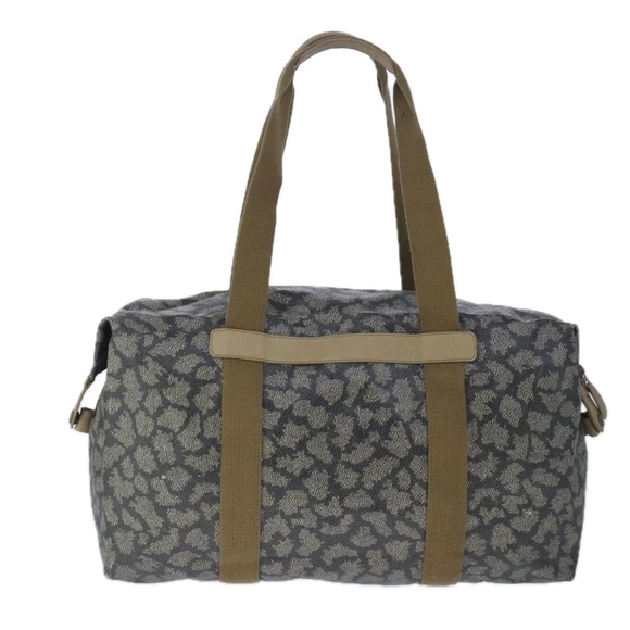 SAINT LAURENT Boston Bag PVC Gray Beige Auth ar12922 - Picture 3 of 16